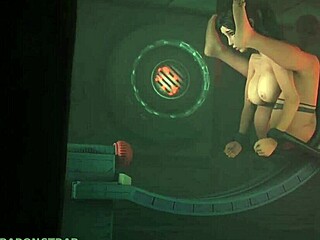Lara Croft's intense pleasure in the orgasmic world of animation