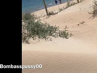 Black teen bombasspussy00 gets pounded on a nude beach