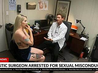 Vídeo pornô HD de um cirurgião plástico preso fodendo um paciente tatuado