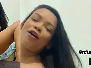 Natural tits and big ass on display in this Brazilian pornstar video