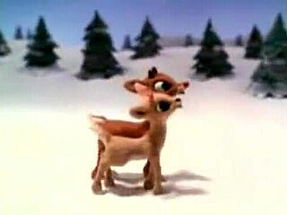 Rudolph, le renne au nez rouge, cadeau de Noël vintage de 1964