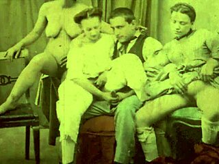 Vintage blowjobs and fucking with a hairy pussy in this vintage porn video