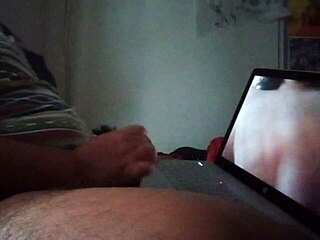 Small cock Mexican guy gets off on latest video of Karmico while aunt watches