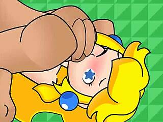 В горячем видео принцессу Пич и Марио трахают по лицу