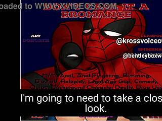 Dr. Spiderman and Deadpool engage in gay anal play