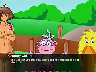 เกมโป๊พบกับการ์ตูนโป๊ที่มี Dora the Explorer และ Piglet Peter