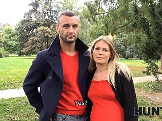 Amateur cuckold gets paid for sex with pregnant wife on Hunt4k