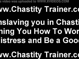 Femdom passwords and humiliation pov in chastity video