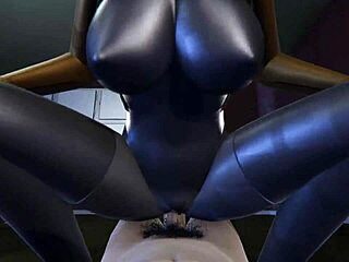 HD-секс-анимация с большими сиськами и игрушками