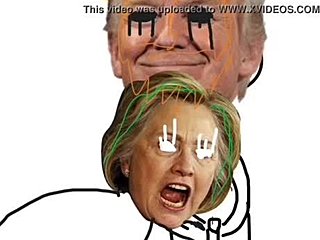 Story of Donald trump's hentai fucking Hillary Clinton