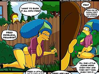 Japanese Hentai game with animated Marge Simpson