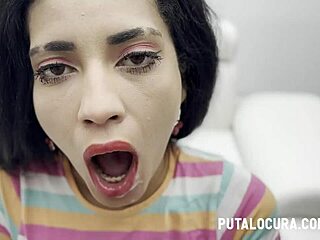 Brazilian woman receives a large group facial