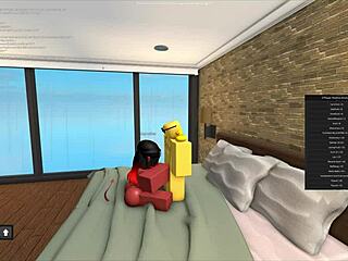 Titta på en het sexscen med en Roblox-porrstjärna i del 2