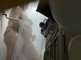 Pregnant wife bares hairy beaver in RV shower