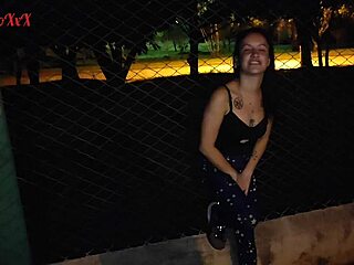 Vagninho and Holy Rubi's steamy public park adventure with dirty talk and ass flaunting