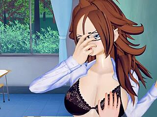 3D cartoon R009 android 21 in action