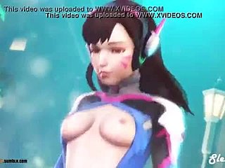 Shemale Ladyboy Takes on Monster Cock in Overwatch Hentai